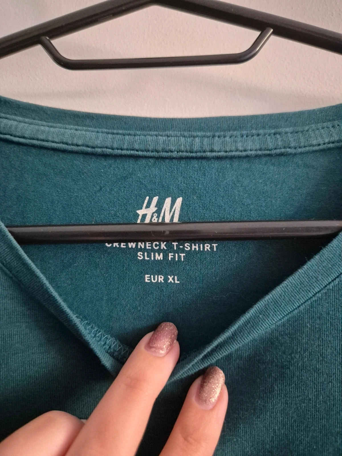 T-shirt uni H&M vert XL – photo 3